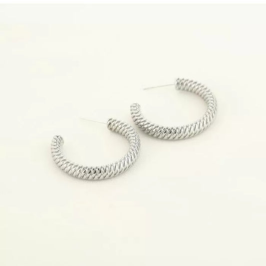 Oorbellen twisted hoops